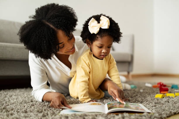 mom reading with her child